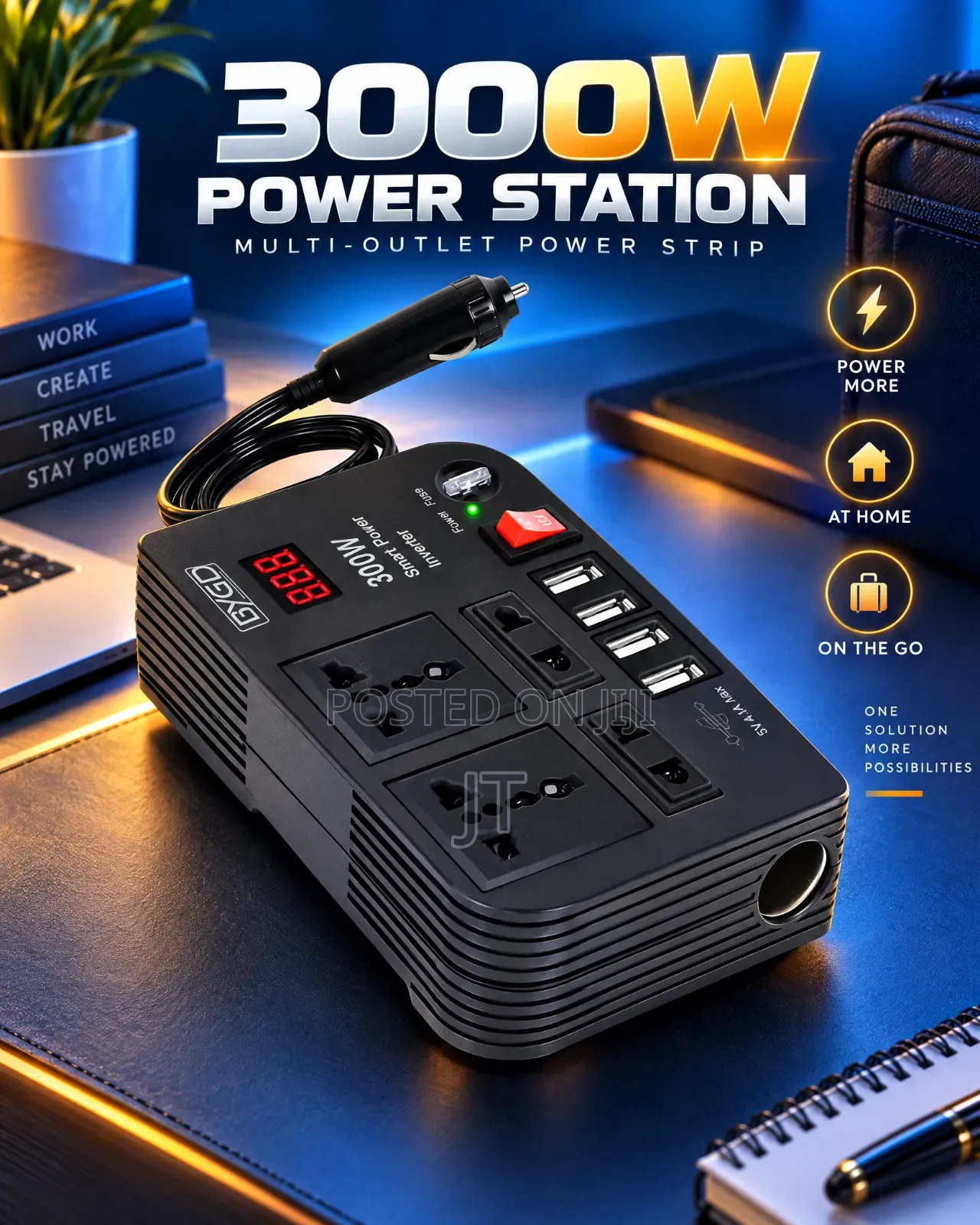 300W Car Inverter 12V 220V Modified Automobiles Inversor