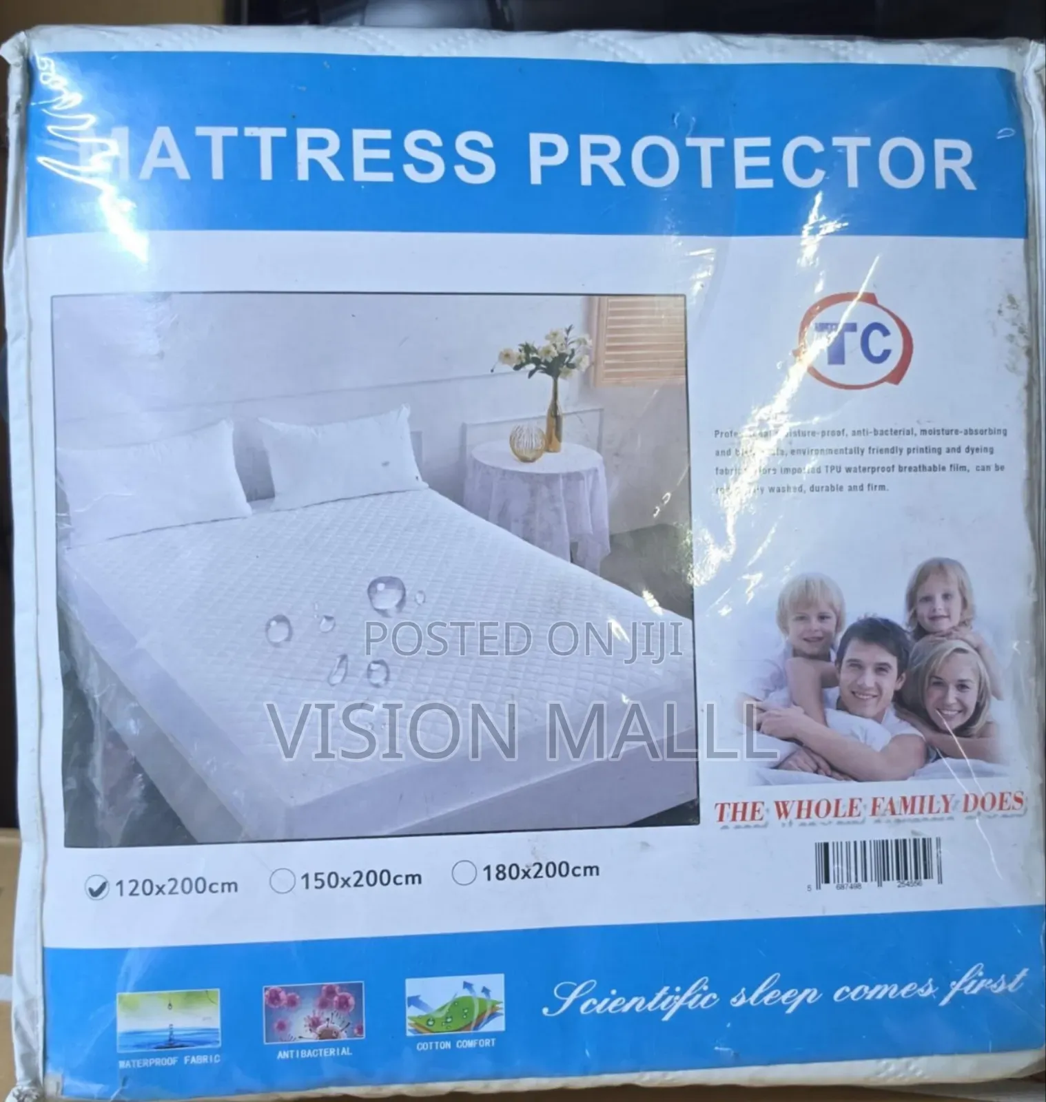 Waterproof Mattress Protector 4×6 Ft | Baby & Adult Mattress Cover