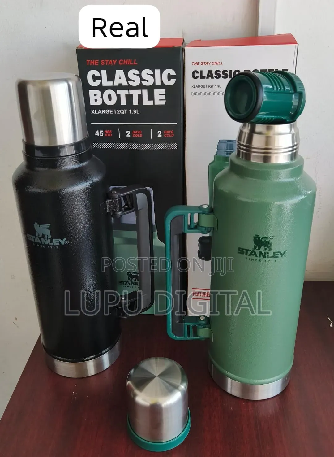 Classic Stanley Branded 1.9L Unbreakable Metallic Thermos Flask
