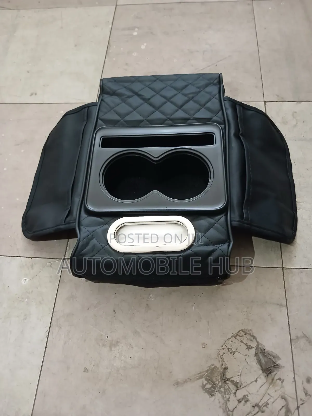 Universal Black Car Armrest Organizer / Console Box – Fits All Cars