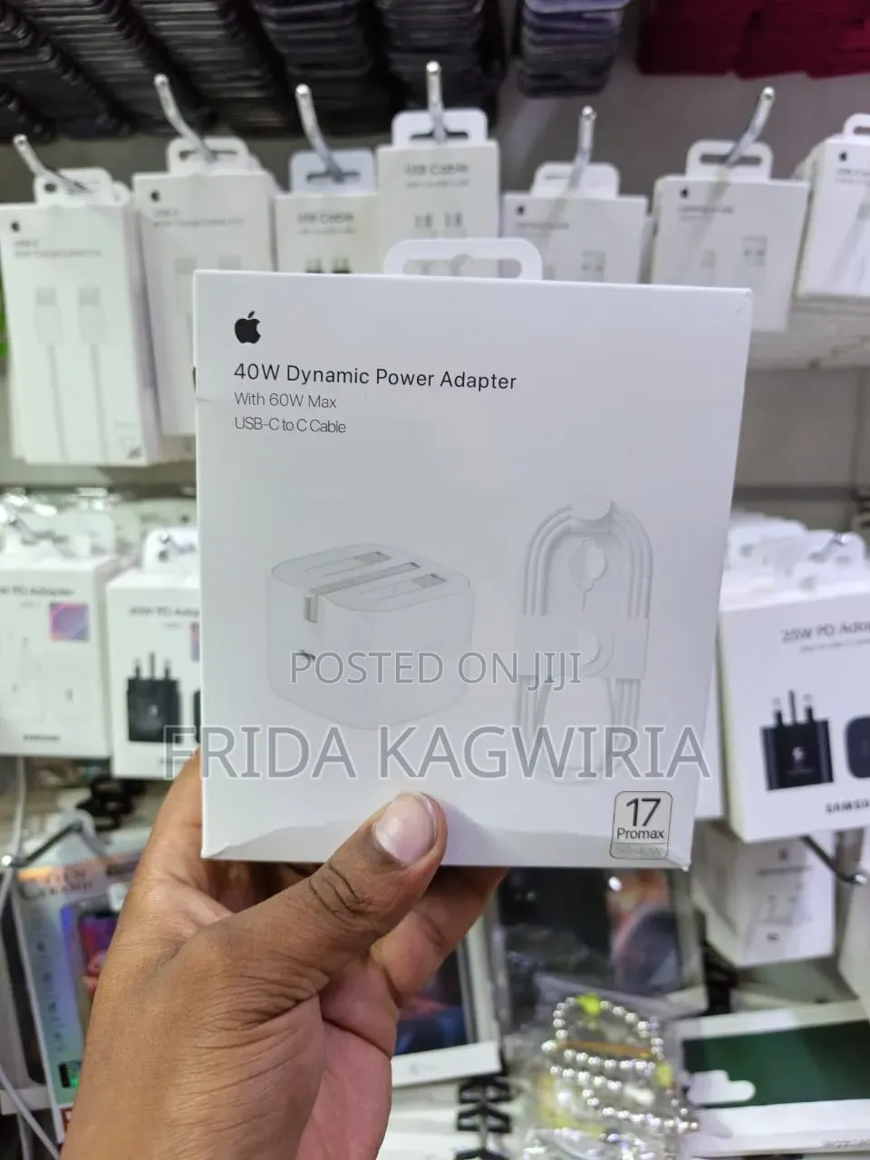 40W Charger for iPhone 17 Pro Max ( 60W Maximum)