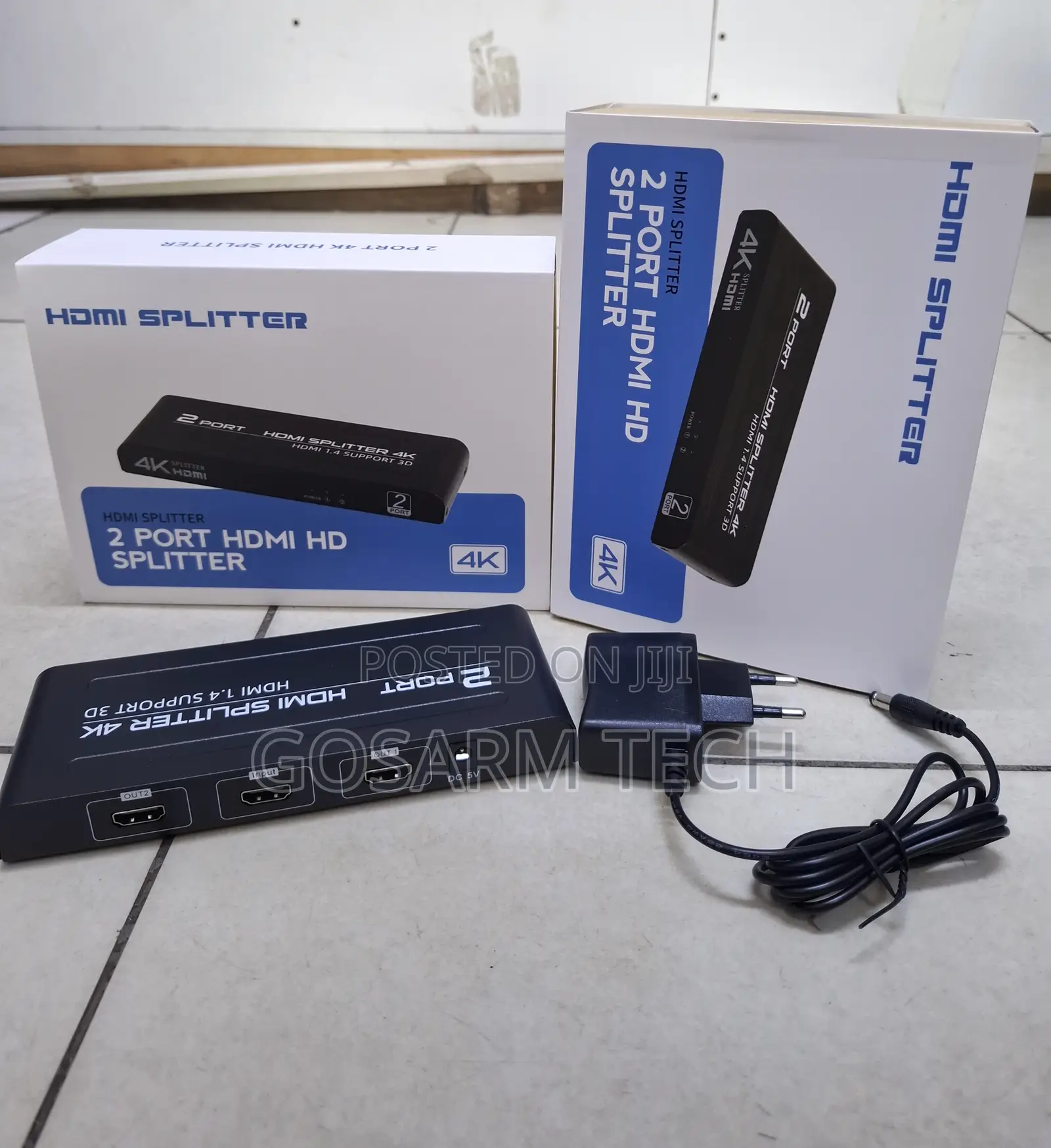 Fast Data Transfer 2 Port HDMI 1×2 Splitter for Two Screens