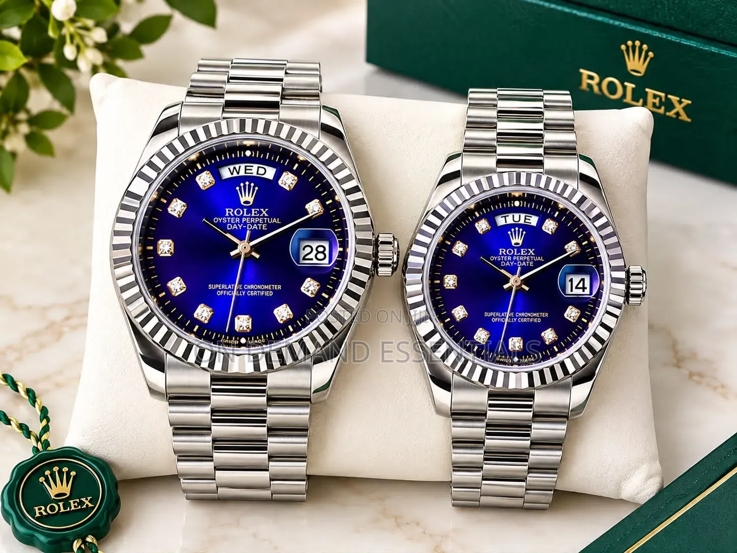Date Display Couple Rolex Watch