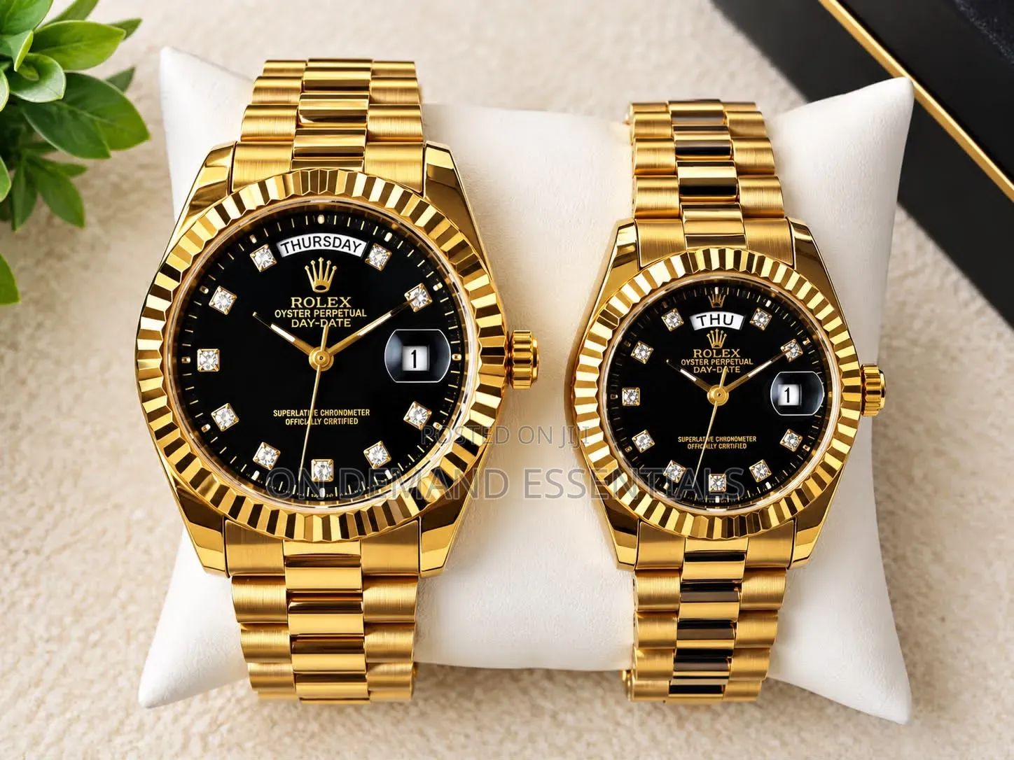 Date Display Couple Rolex Watch