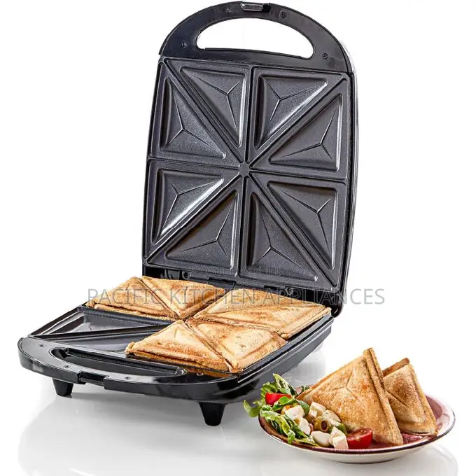 Sokany Stainless Steel (Black& Silver)4 Slice Sandwich Maker