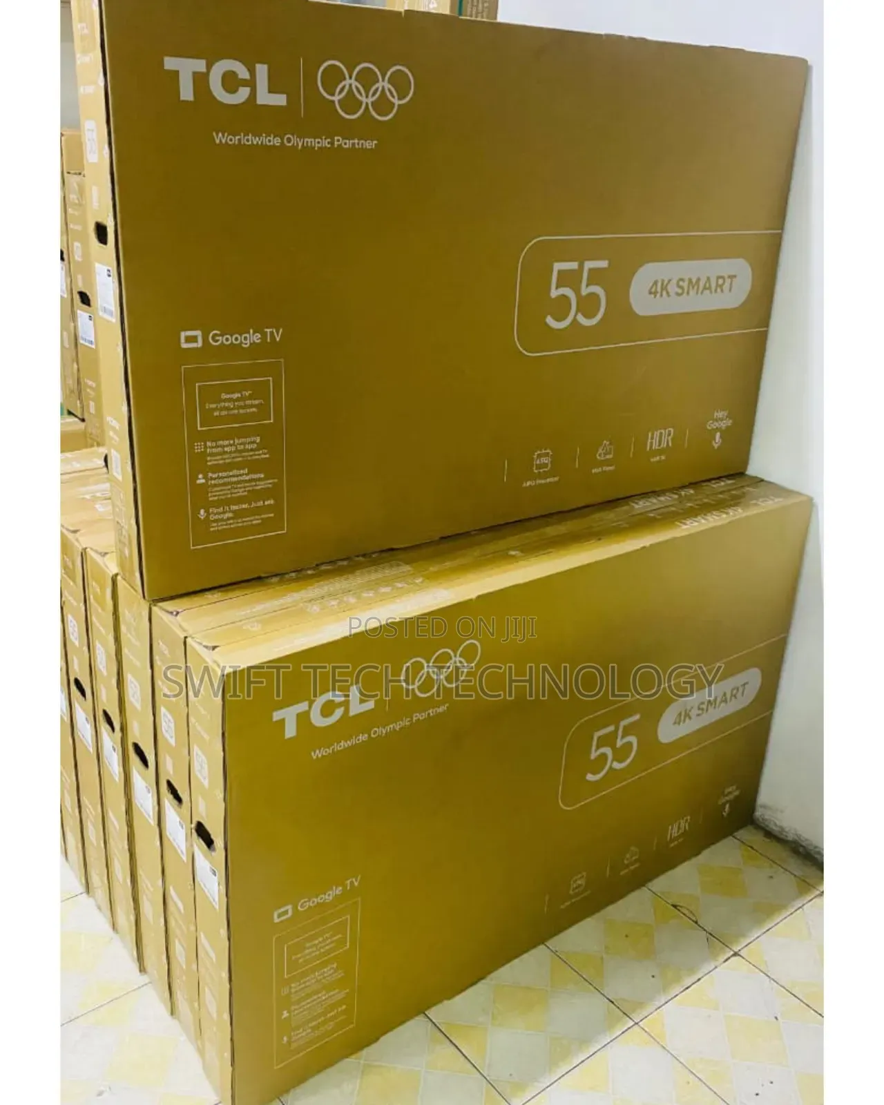 TCL 55 Inches V6d 4k HDR Google TV – 55v6d ( 2026 Model)