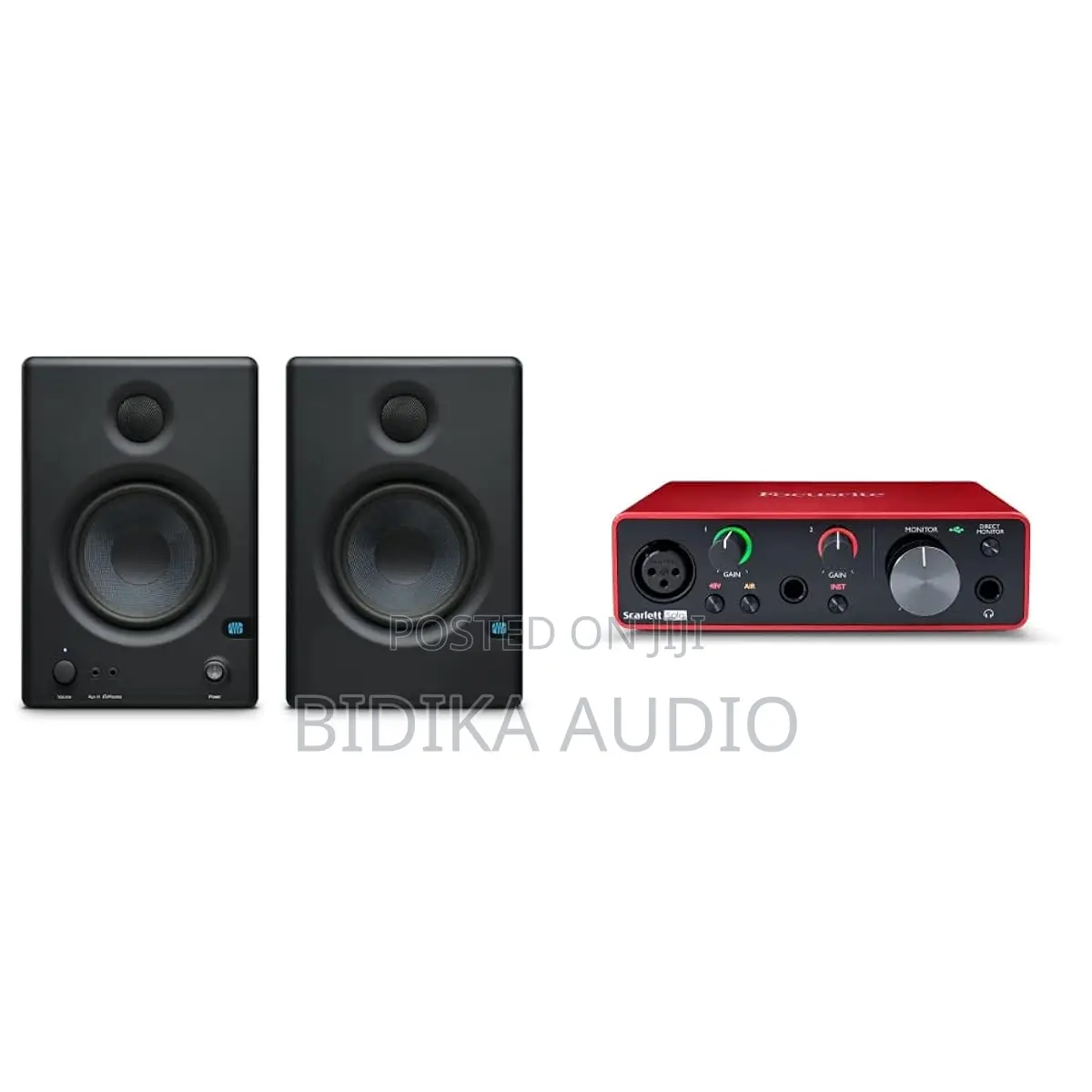 Sonus Eris E4.5 2-Way 4.5" Near Field Studio Monitor, (Pair) & Focusri