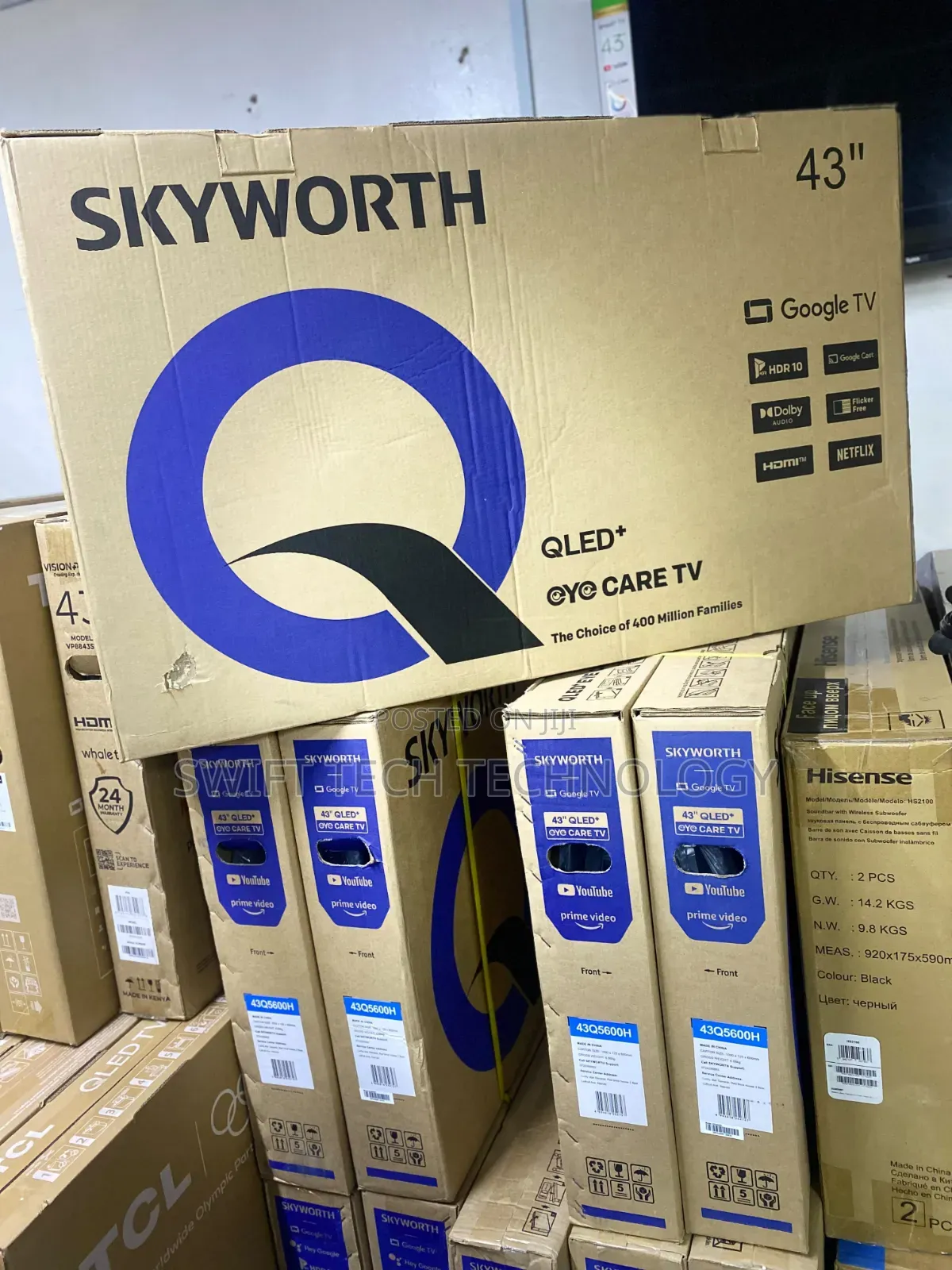 Skyworth 43g6500h, 43" 4k Uhd Google TV