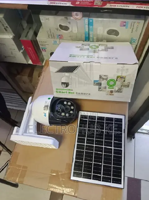 V380 4g Solar Camera Single Lens – Wireless Outdoor CCTV With Sim Card