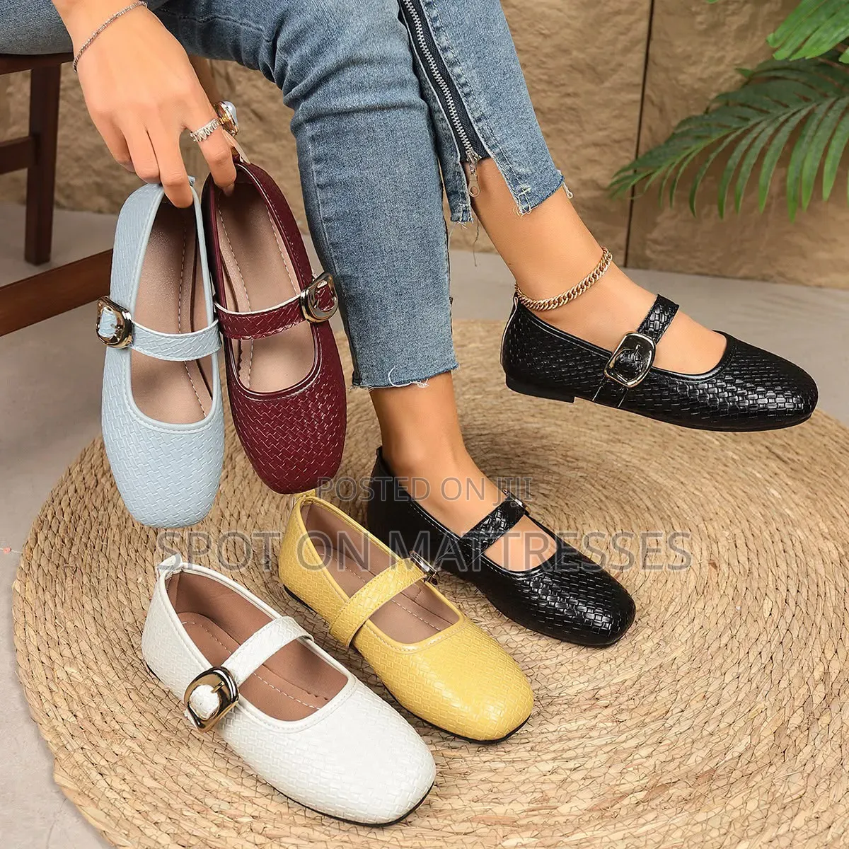 Mary Jane Ballerina Shoes for Ladies. Sizes 37-42. Delivery Available