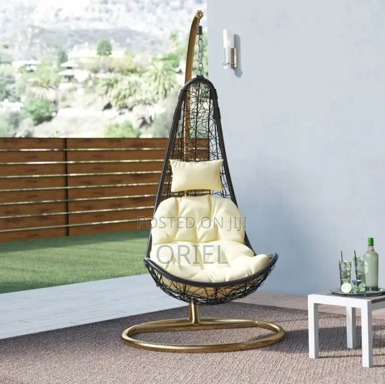 Home Office Swing Chair : Rattan Hanging Swing Chair