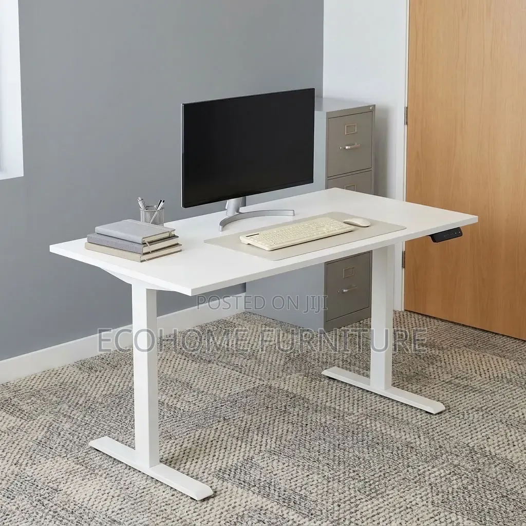 1.4m Office Desk – Adjustable Electric Standing Desk