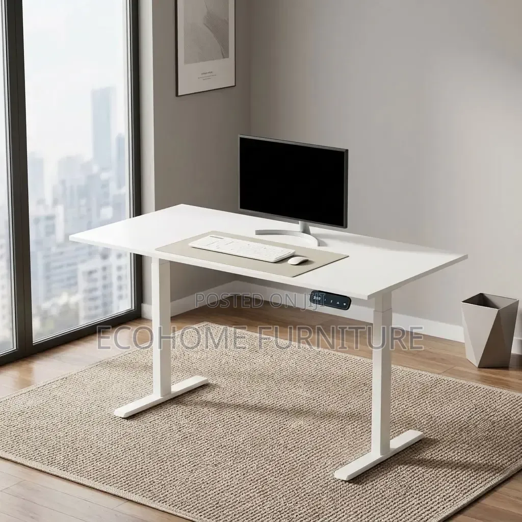 1.4m Office Desk – Adjustable Electric Standing Desk