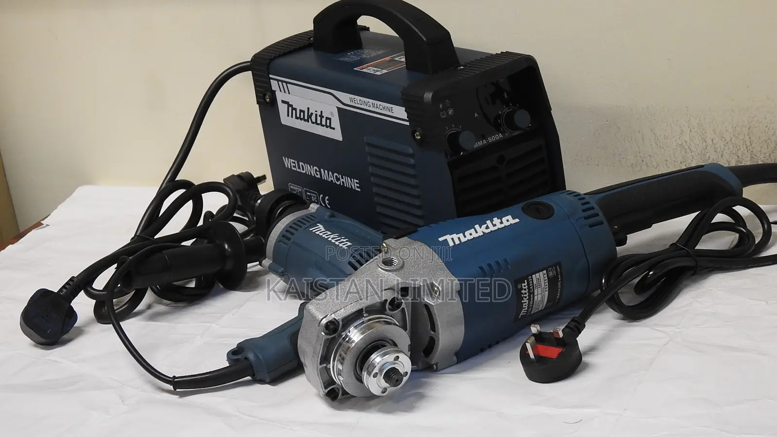 Makita MMA-500A Welding Machine + 9 Inch Angle Grinder Combo