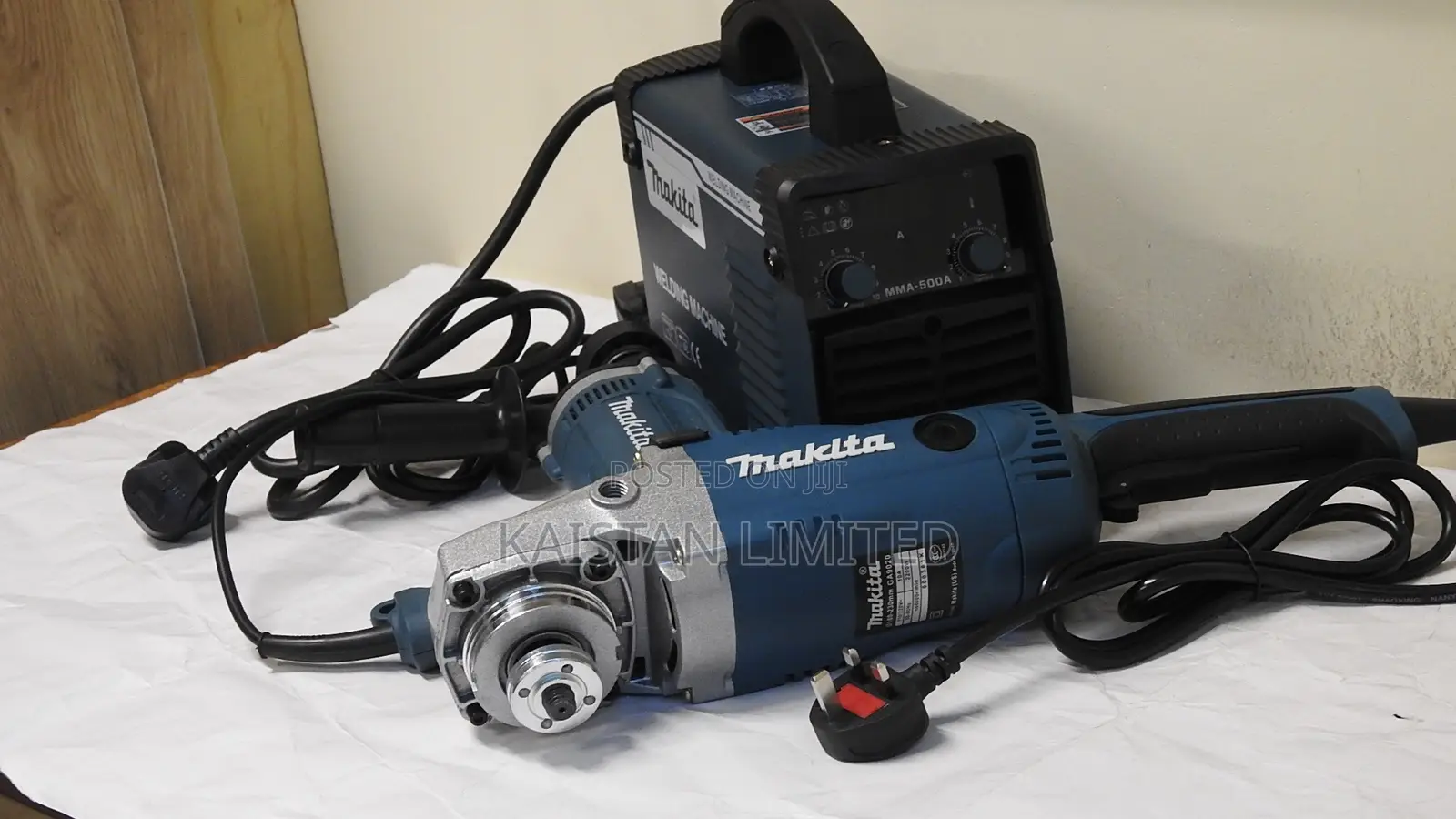 Makita MMA-500A Welding Machine + 9 Inch Angle Grinder Combo