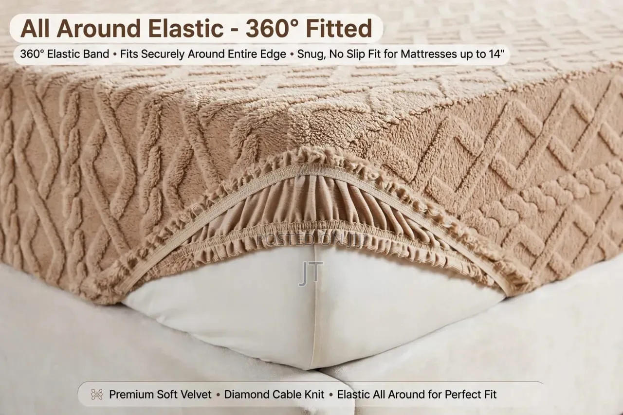 Jacquard Sherpa Fleece Blanket
 With 2pcs Pillow Cases
(6×7)