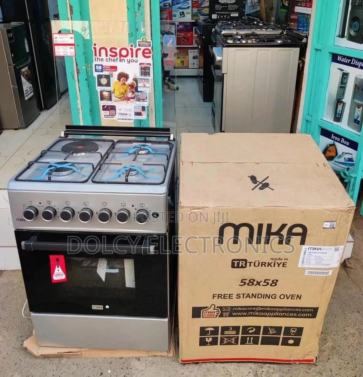 Mika 58 X58 Standing Cooker 3gas+ 1 Electric MST58U31E3SBEM