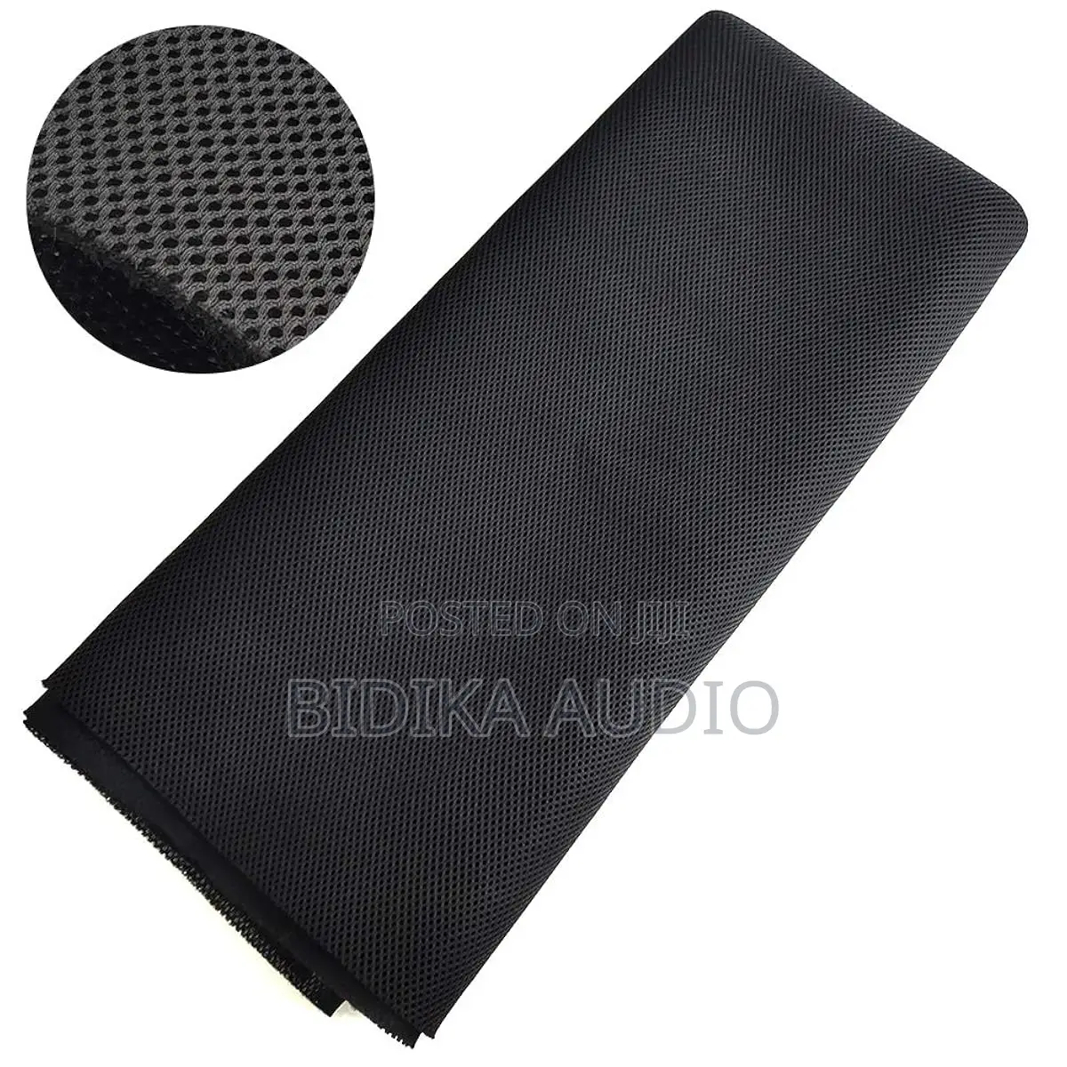 Speaker Grille Cloth Stereo Mesh Fabric, Black, 55x40 in (140x100 Cm)