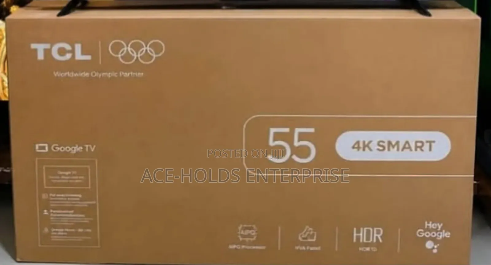 TCL 55-Inch Direct LED Display - 4K UHD (3840 × 2160) - Google Powered