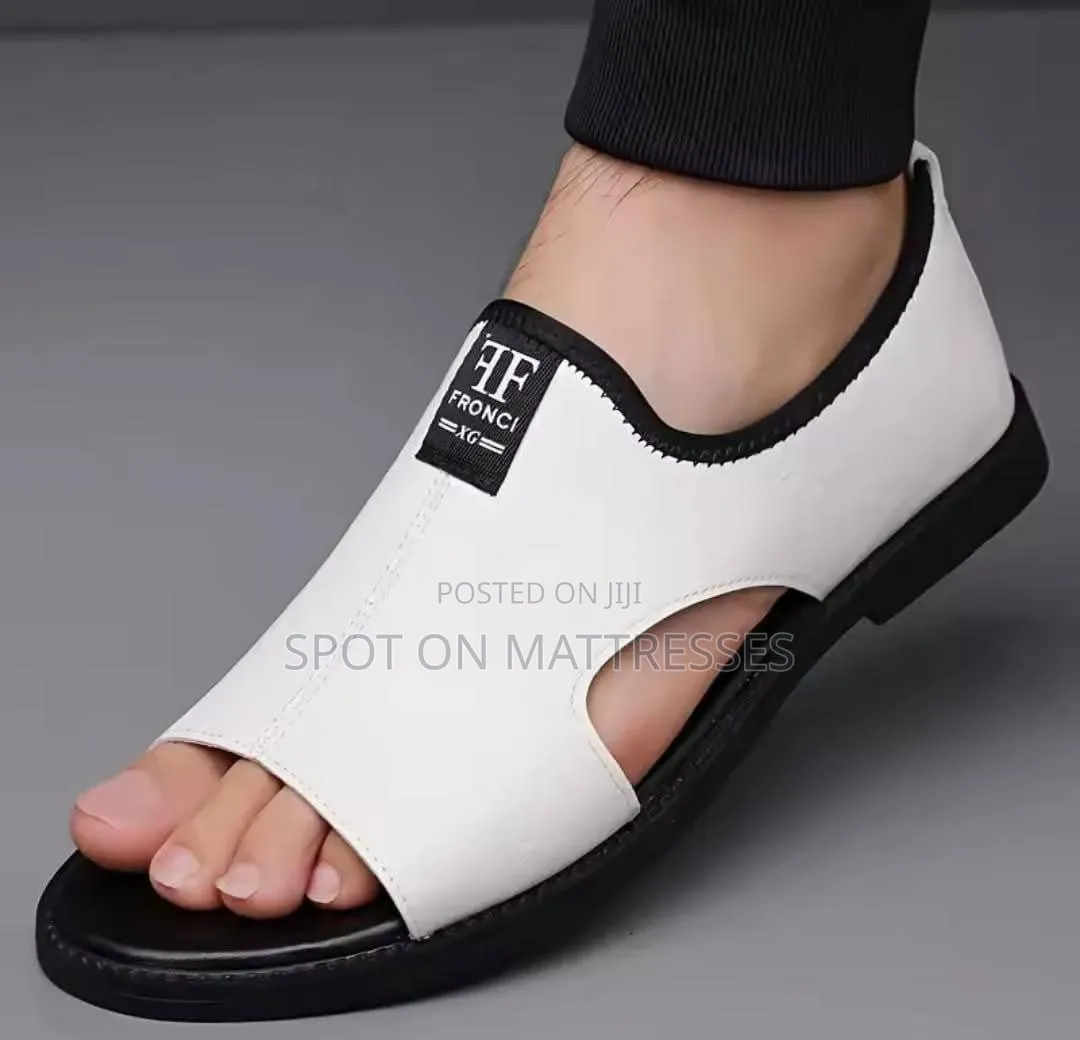 Perambulate! Men Fashion Stroll Sandals 39-47. Black, White & Brown.