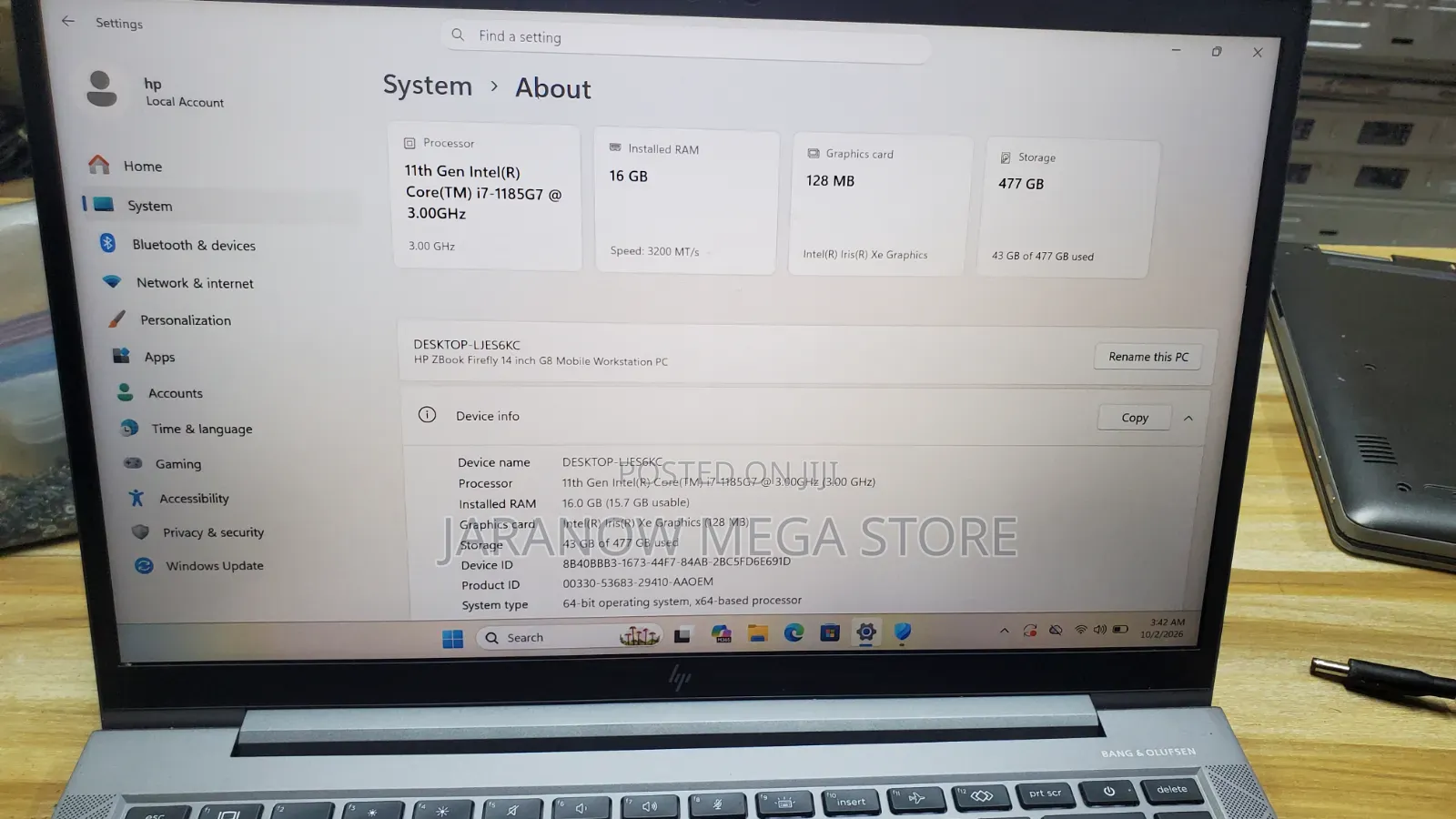 Laptop HP ZBook Firefly G8 16GB Intel Core i7 SSD 512GB