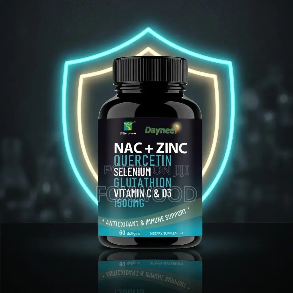 NAC + Zinc Quercetin Selenium Glutathione Vitamin C & D3 1500mg