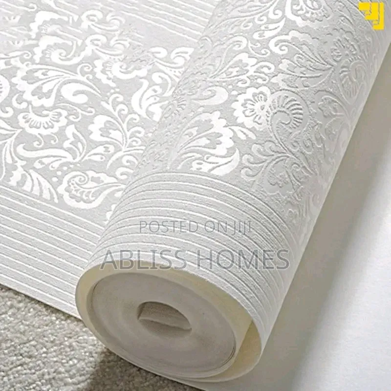 Embossed Striped Wallpaper