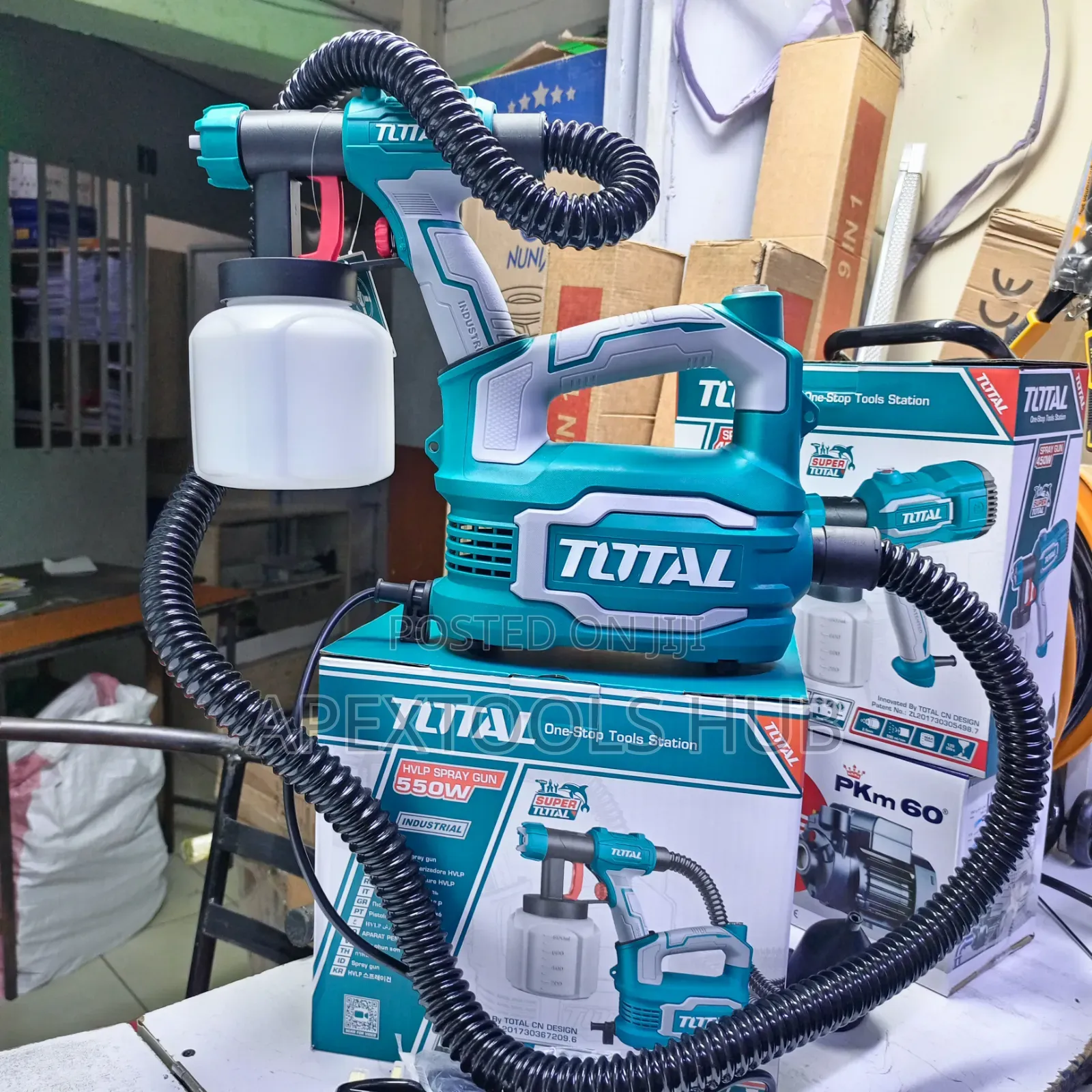 Total 550W HVLP Electric Floor-Based Paint Spray Gun (TT5006)