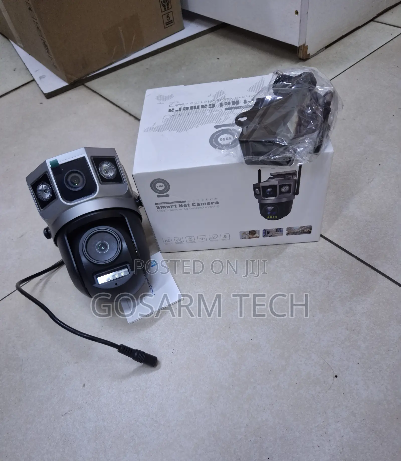 AC Powered V380 Pro 4G Dual Lens PTZ CCTV Security Camera Two-Way Audi