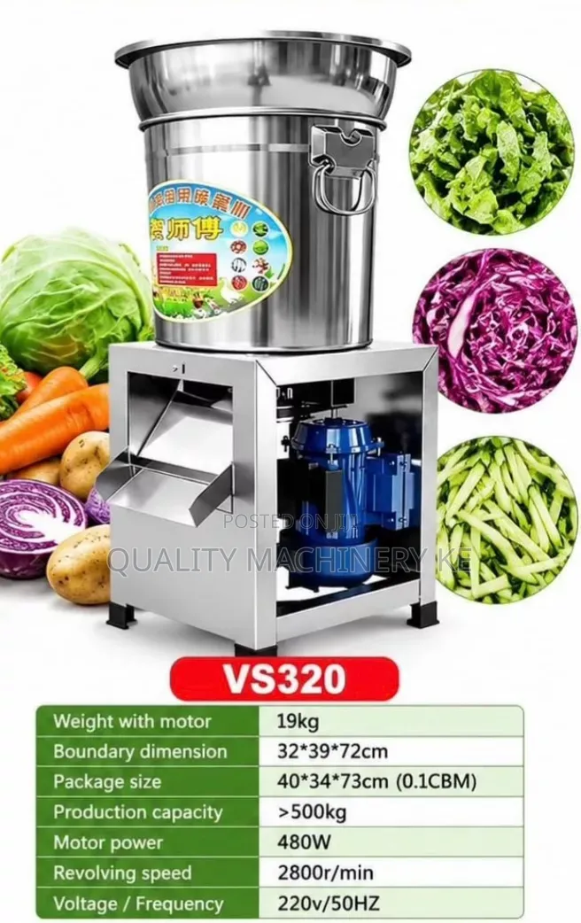 High-Precision Stainless Steel 19kgs Vegetable Shredder