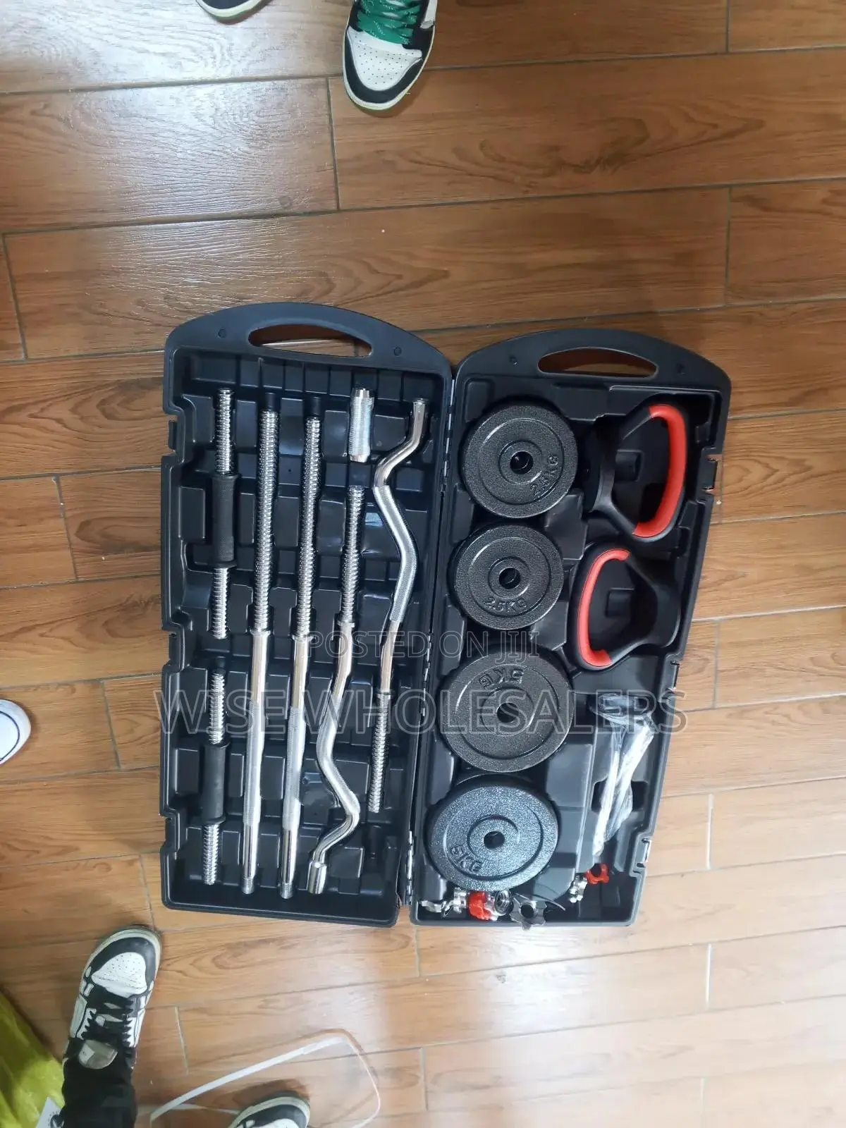 58kg Adjustable Dumbbell and Barbell Set
