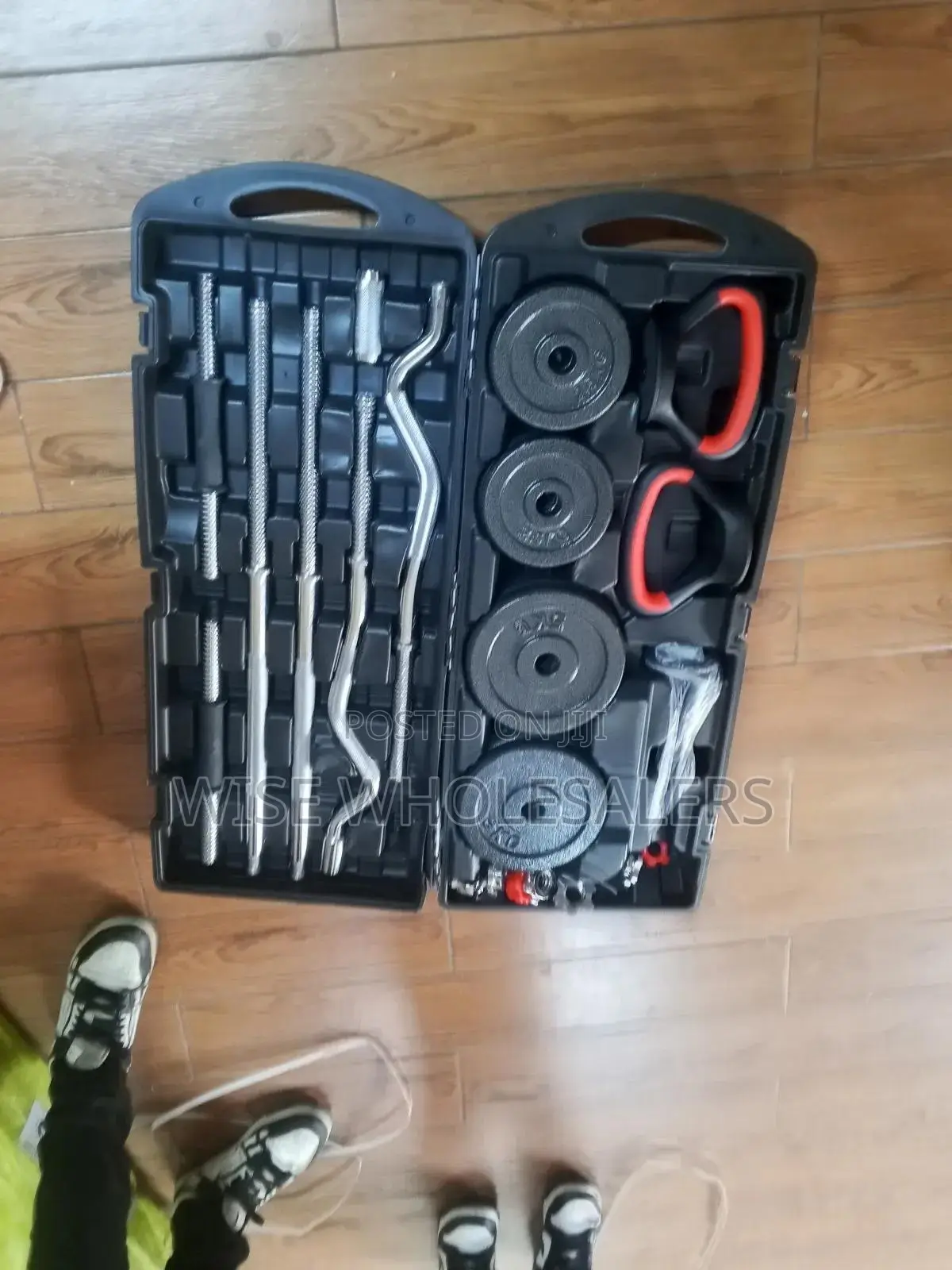 58kg Adjustable Dumbbell and Barbell Set