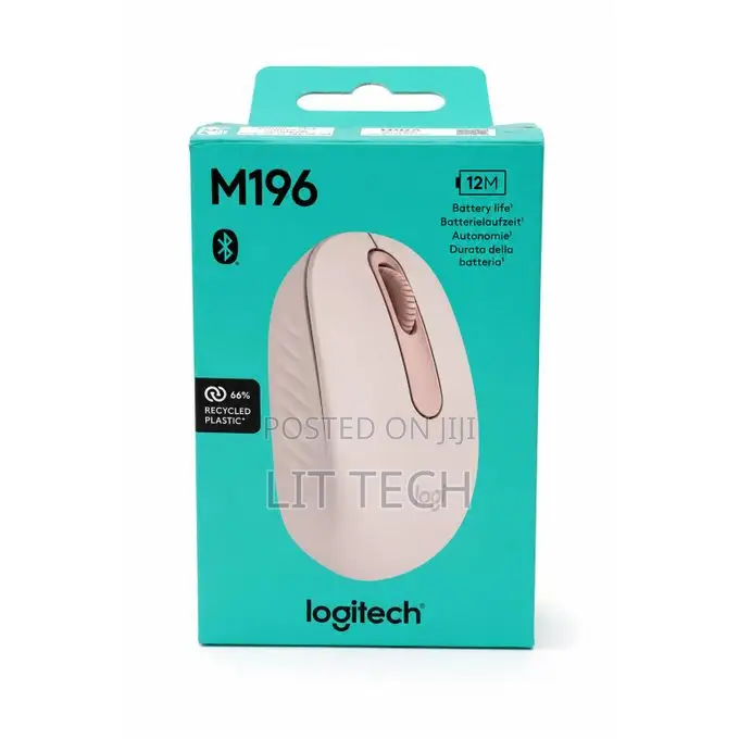 SKU 910-007461 Refers to the Logitech M196 Bluetooth Mouse in Rose