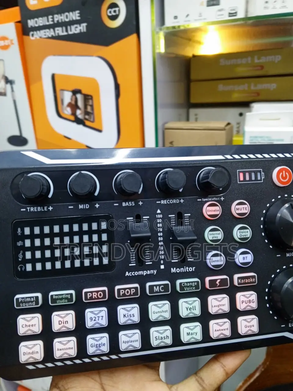 F998 Live Sound Card Audio Mixer Bluetooth USB-C for Streaming