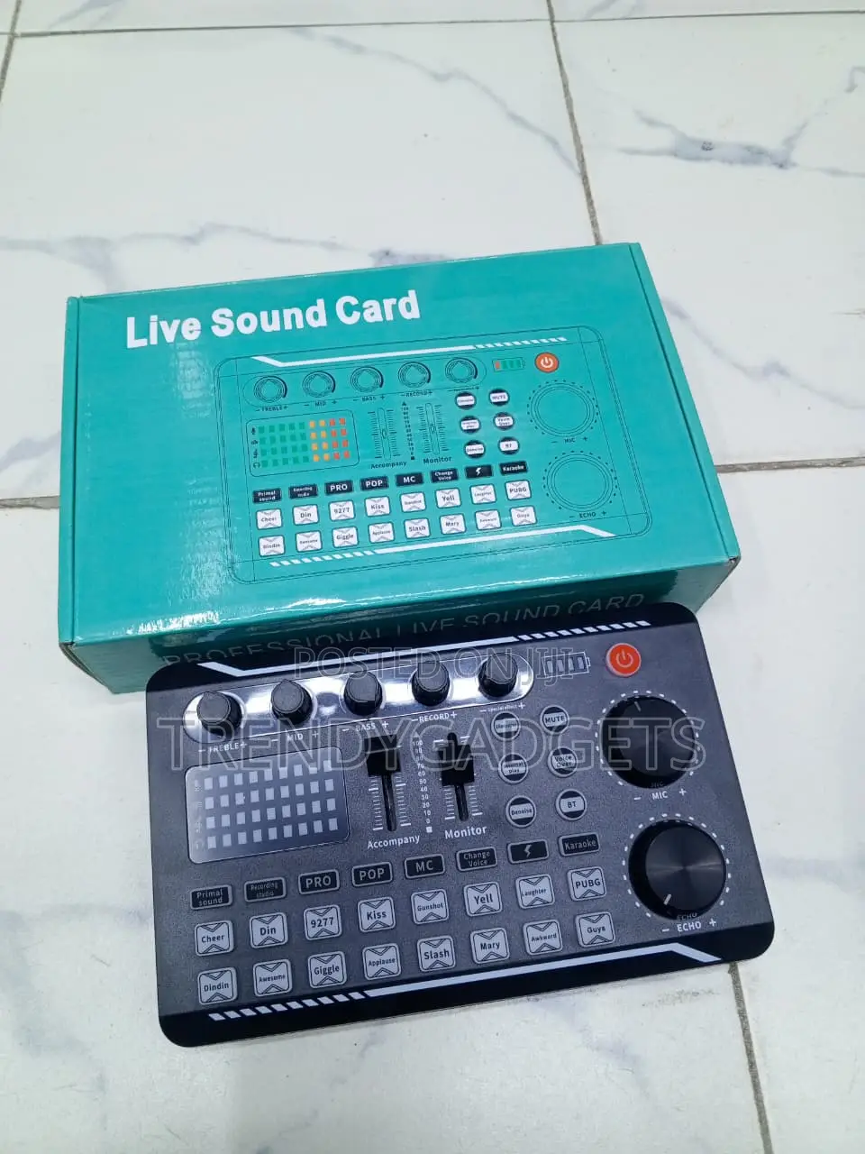 F998 Live Sound Card Audio Mixer Bluetooth USB-C for Streaming