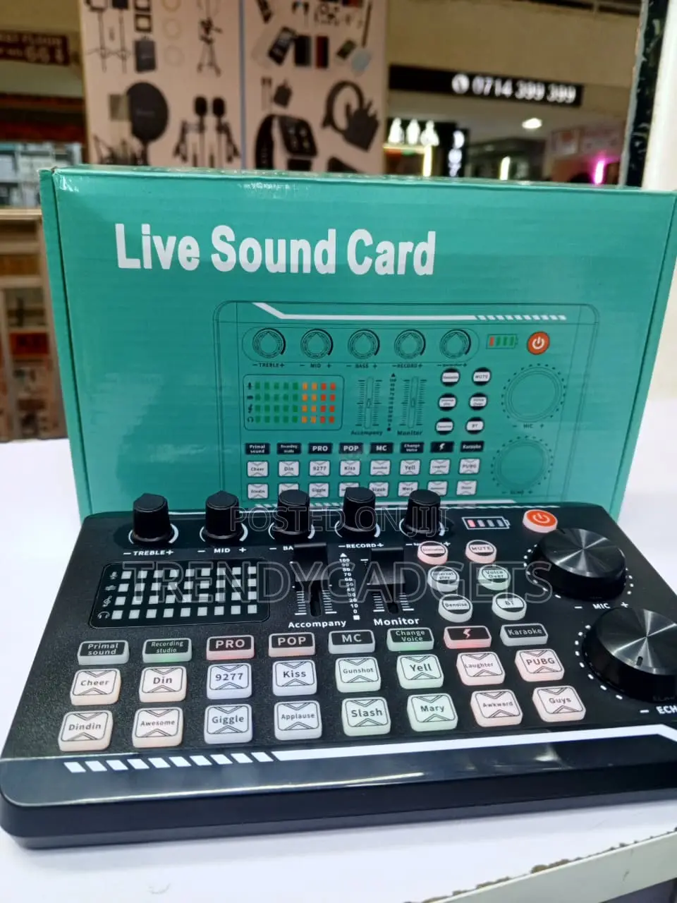 F998 Live Sound Card Audio Mixer Bluetooth USB-C for Streaming