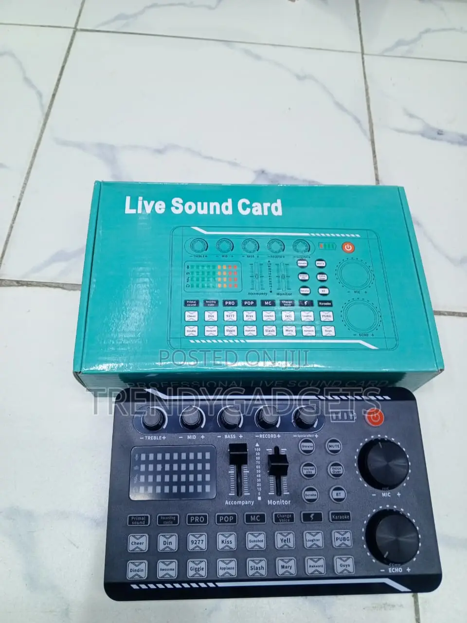 F998 Live Sound Card Bluetooth Mixer for Podcast & Gaming