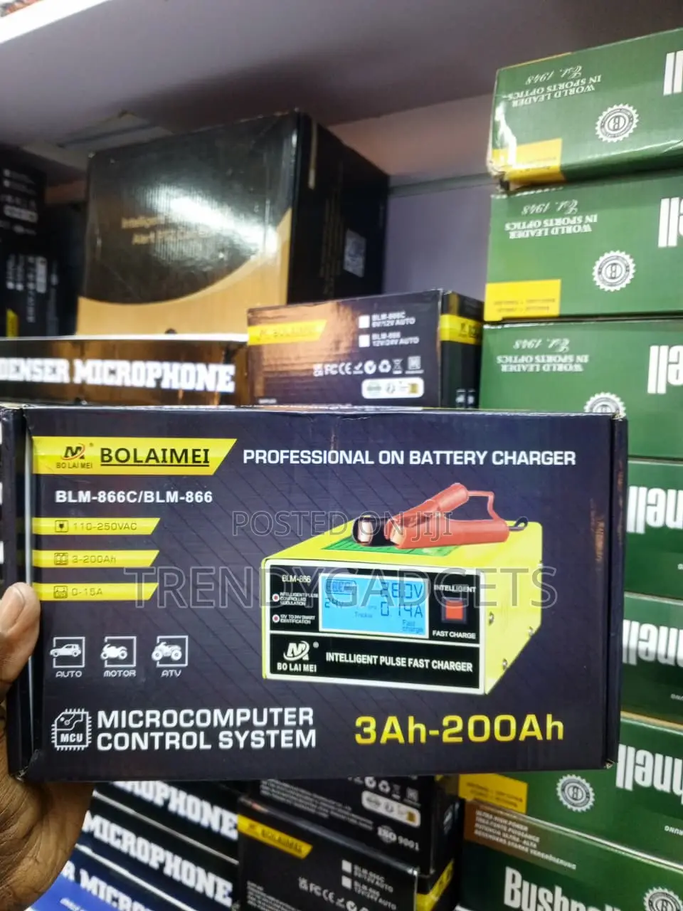 Bolaimei 10A 12v/24v Car Battery Charger for Cars & Trucks