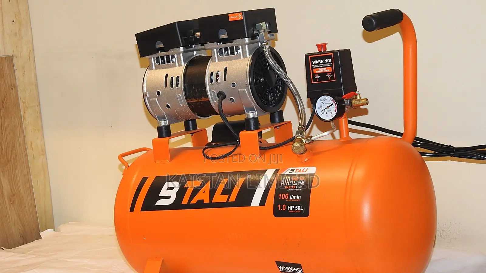 50L Btali Oil Less Silent Air Compressor Machine
