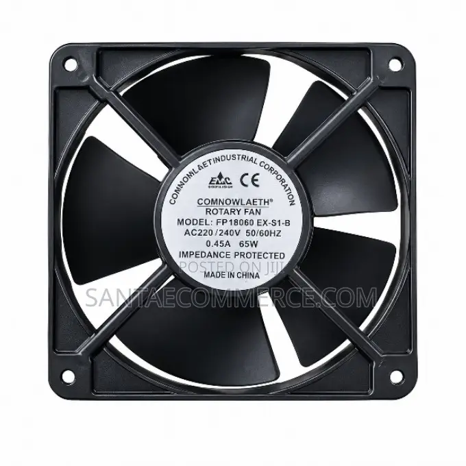 Comnowlaeth Fp18060 Ex-S1-B AC Cooling Fan – 180×180×60mm,220/240v 65w