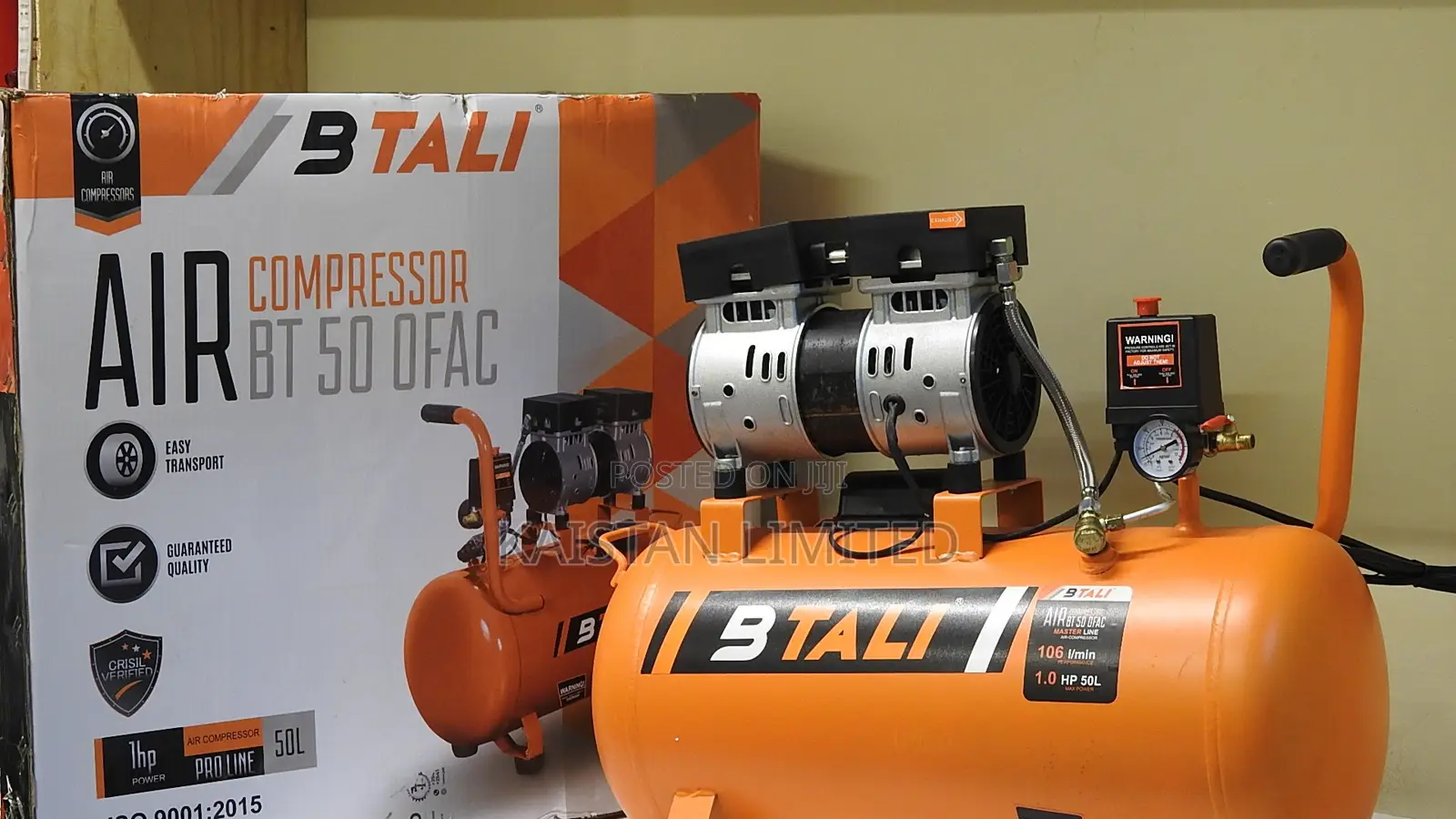 50L Btali Silent Oil Free Compressor for Workshop