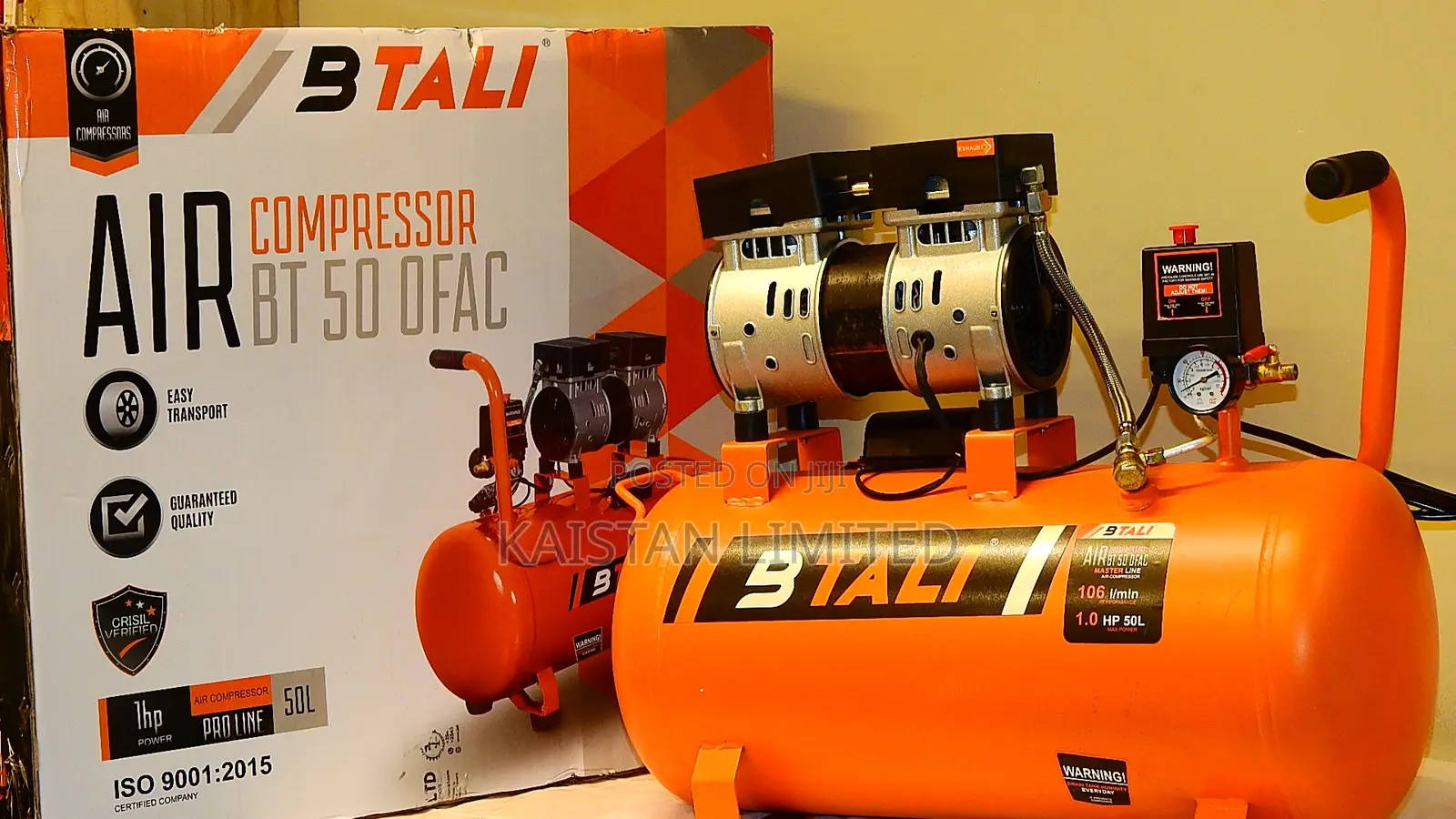 Btali 50L Oil Less Air Compressor Silent Type