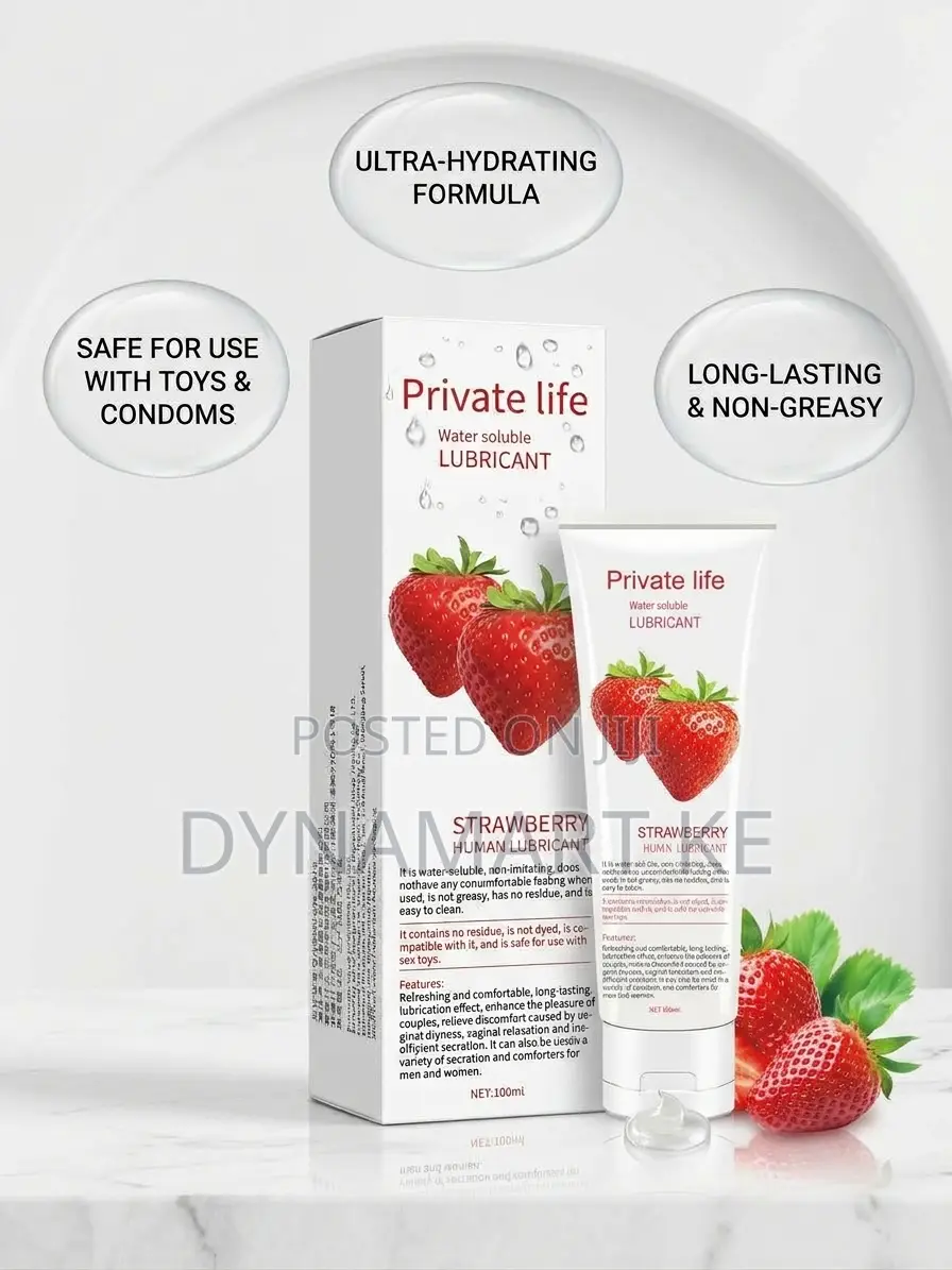 Private Life Strawberry Water-Based Lubricant Hyaluronic Acid Formula