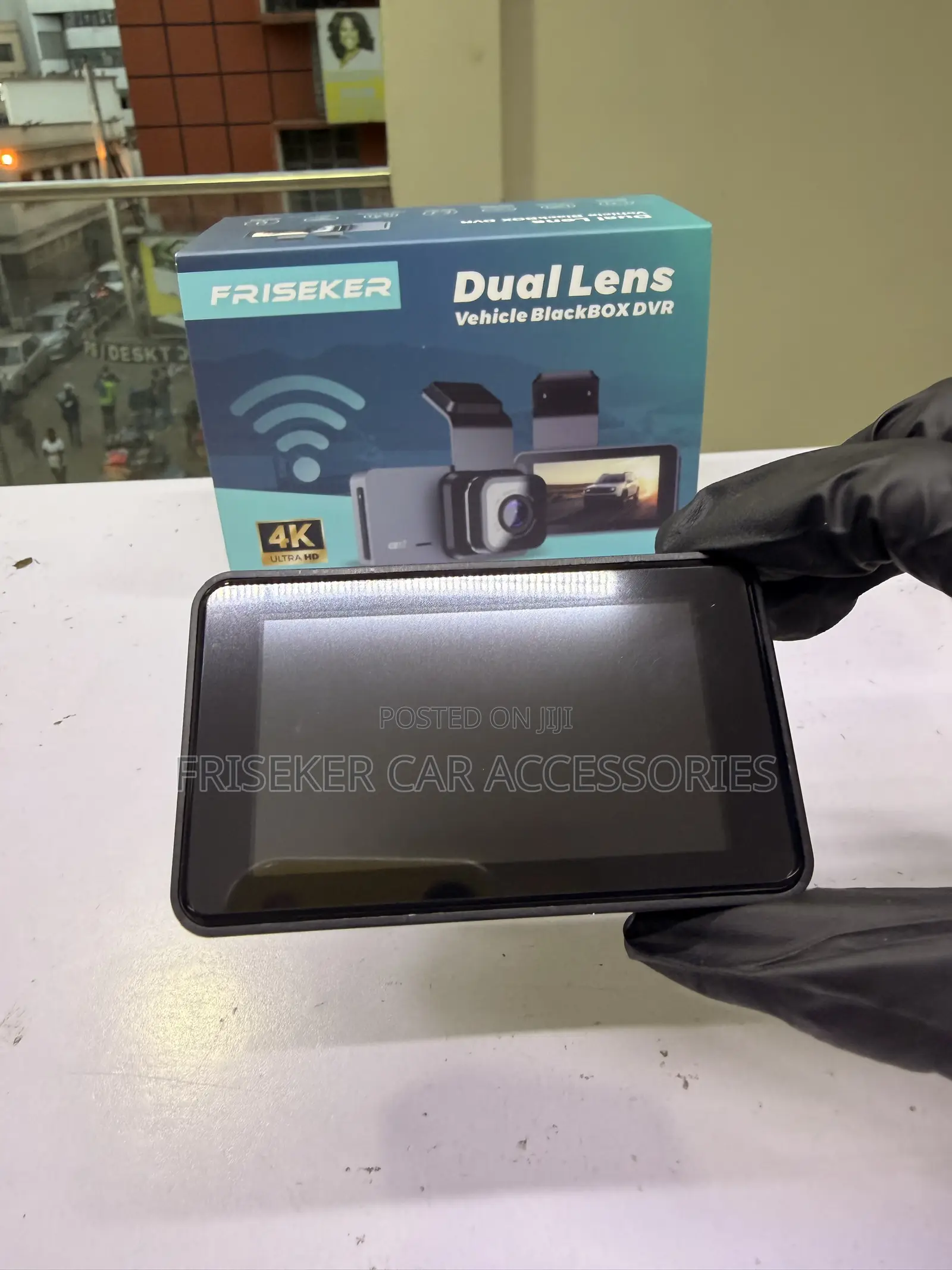 FRISEKER 3 Inch Dash Cam 1296P WiFi Night Vision Car DVR Recorder