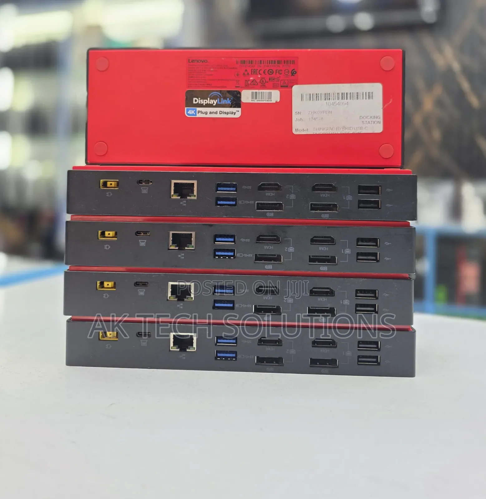 Lenovo Thinkpad Hybrid USB-C 
Docking Station 
Supports 2 Monitors
4k