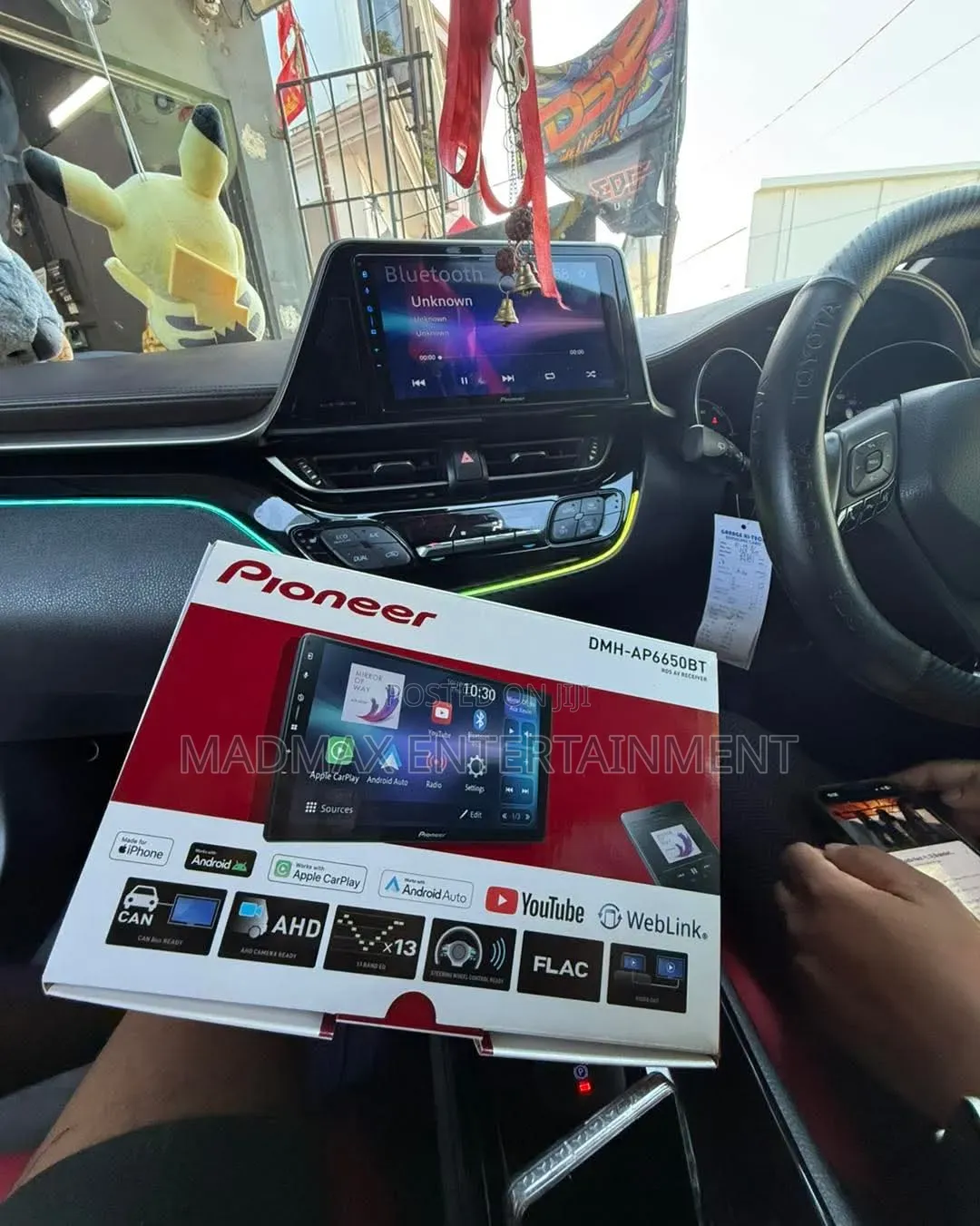 Toyota CHR Head Unit Upgrade Pioneer DMH-Ap6650bt Receiver