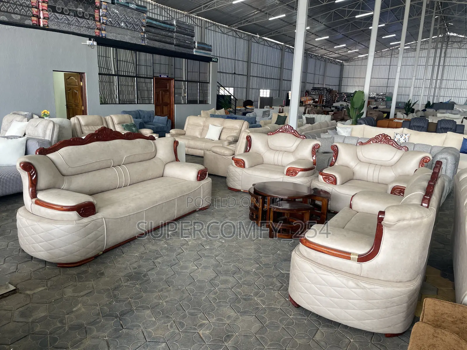 A Presidential Seven Seater Antique Nepalian Sofa