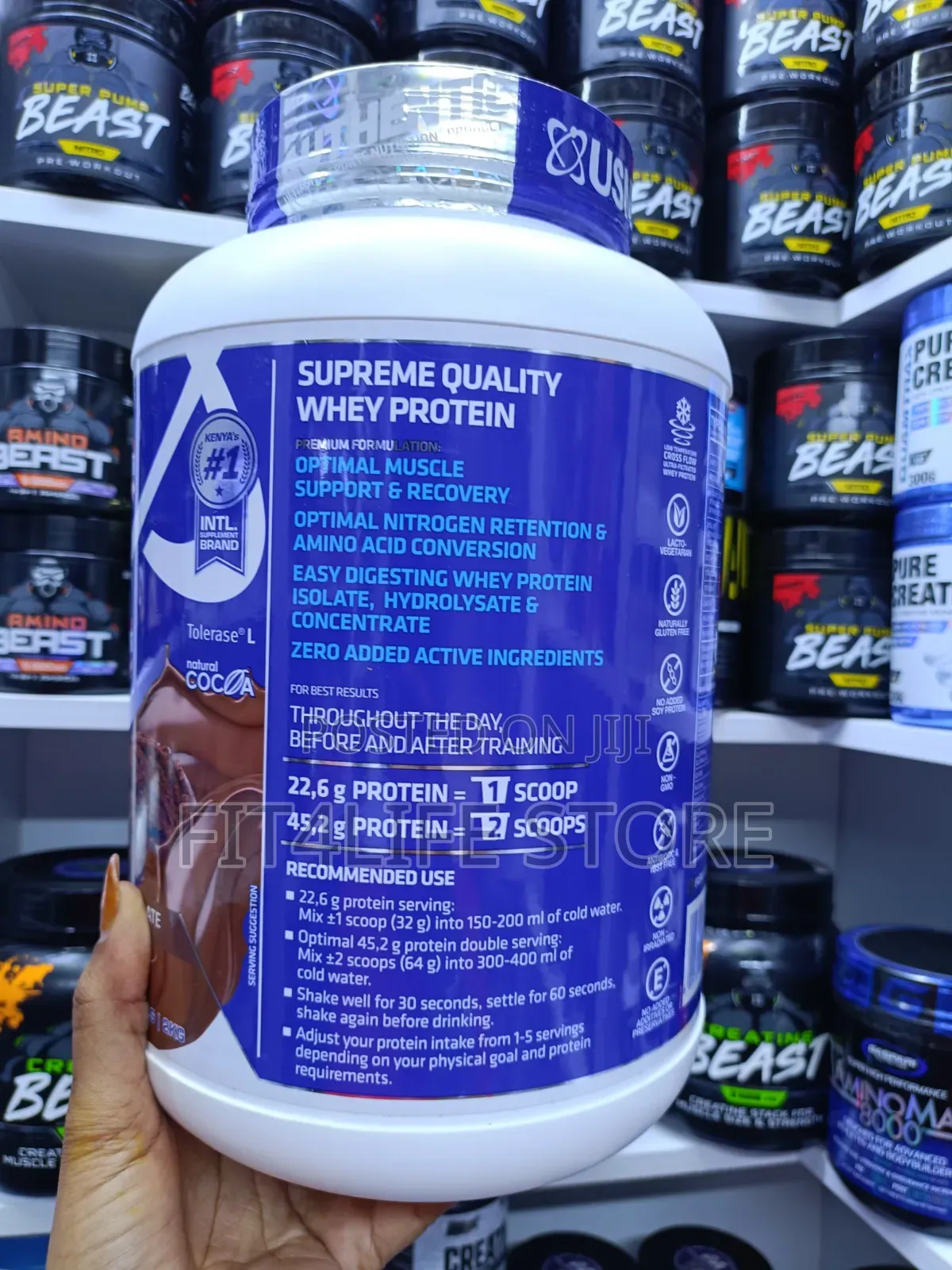 USN BlueLab 100% Whey Protein 2KG – Premium Whey
