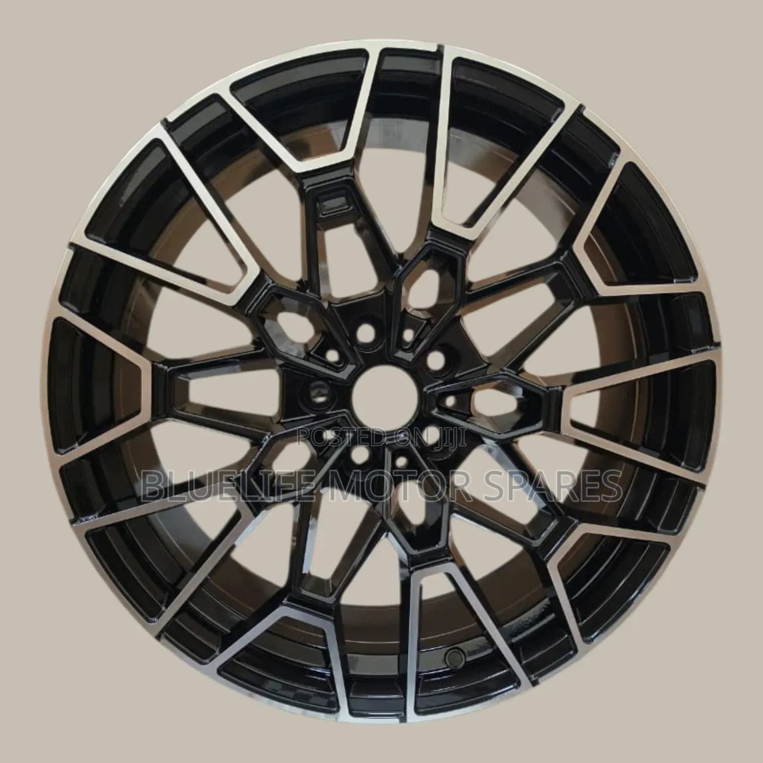 (4pcs) Size 19 Rims for Mercedes Benz (Black Multispoke)
