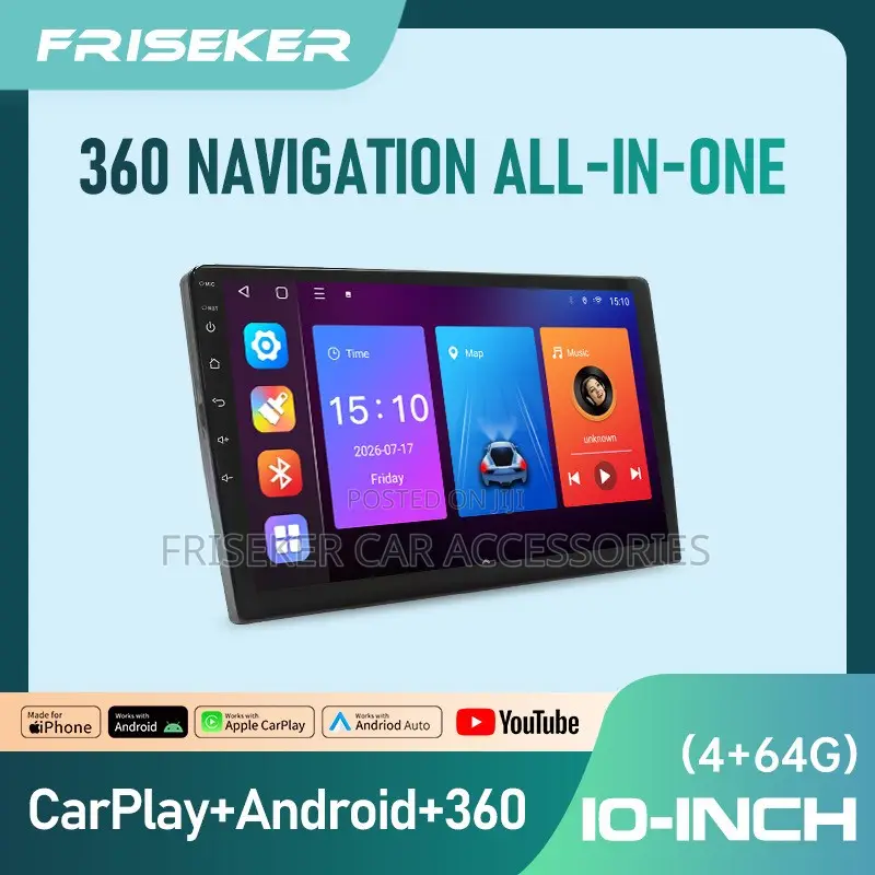 Friseker 360 Navigation All-in-One 10-Inch | 4gb+64gb